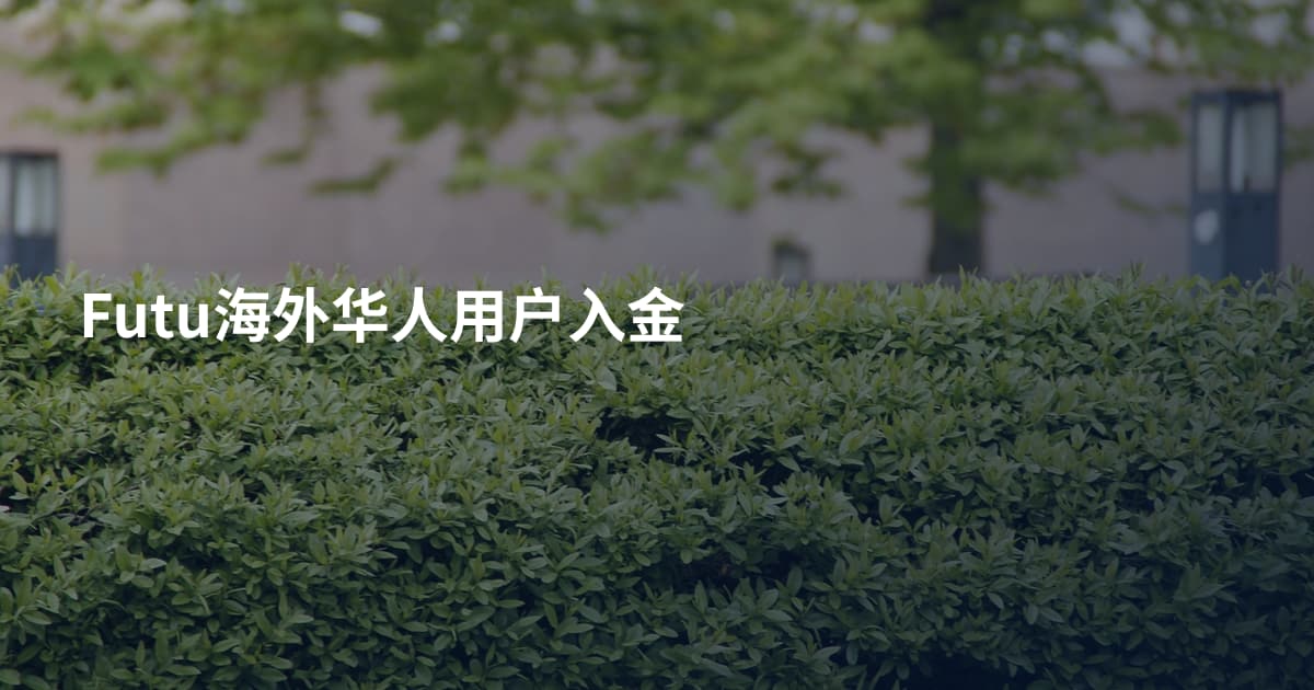 Futu海外华人用户入金