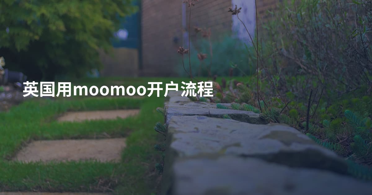 英国用moomoo开户流程
