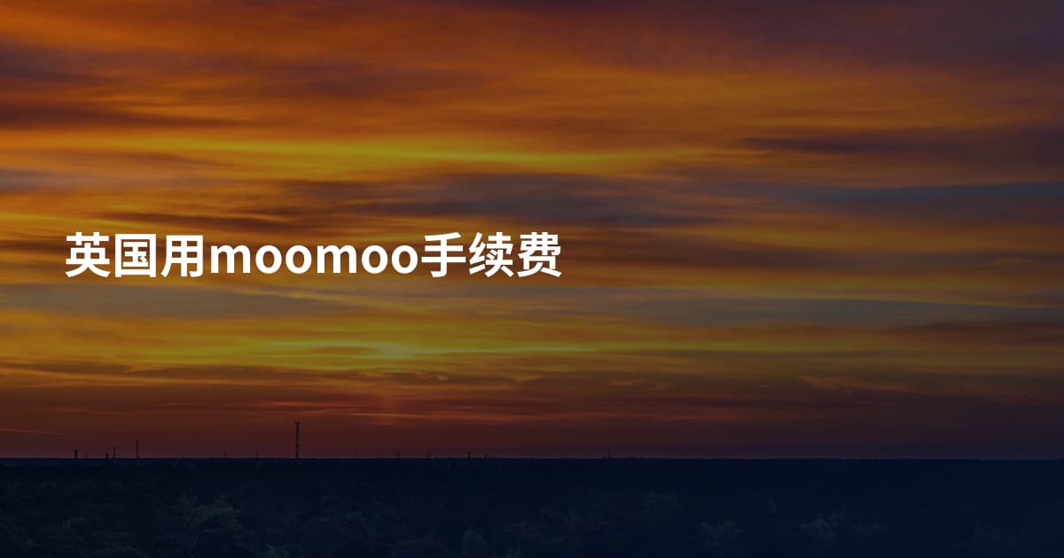 英国用moomoo手续费