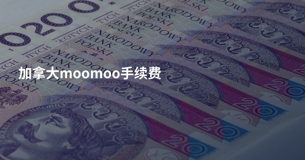 加拿大moomoo手续费