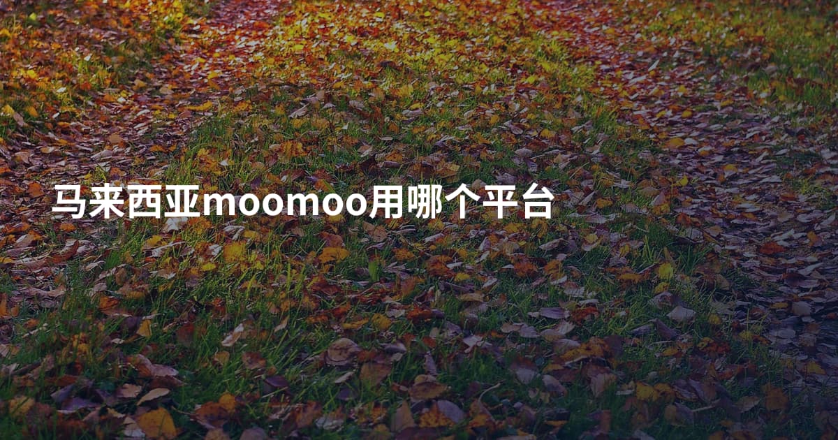马来西亚moomoo用哪个平台