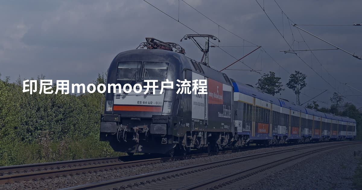 印尼用moomoo开户流程