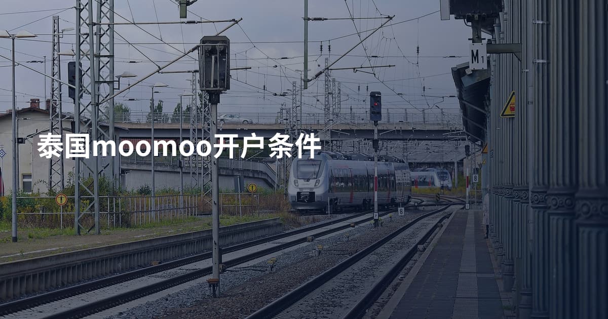 泰国moomoo开户条件