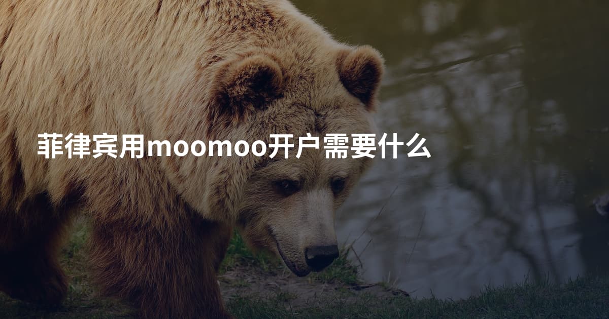 菲律宾用moomoo开户需要什么