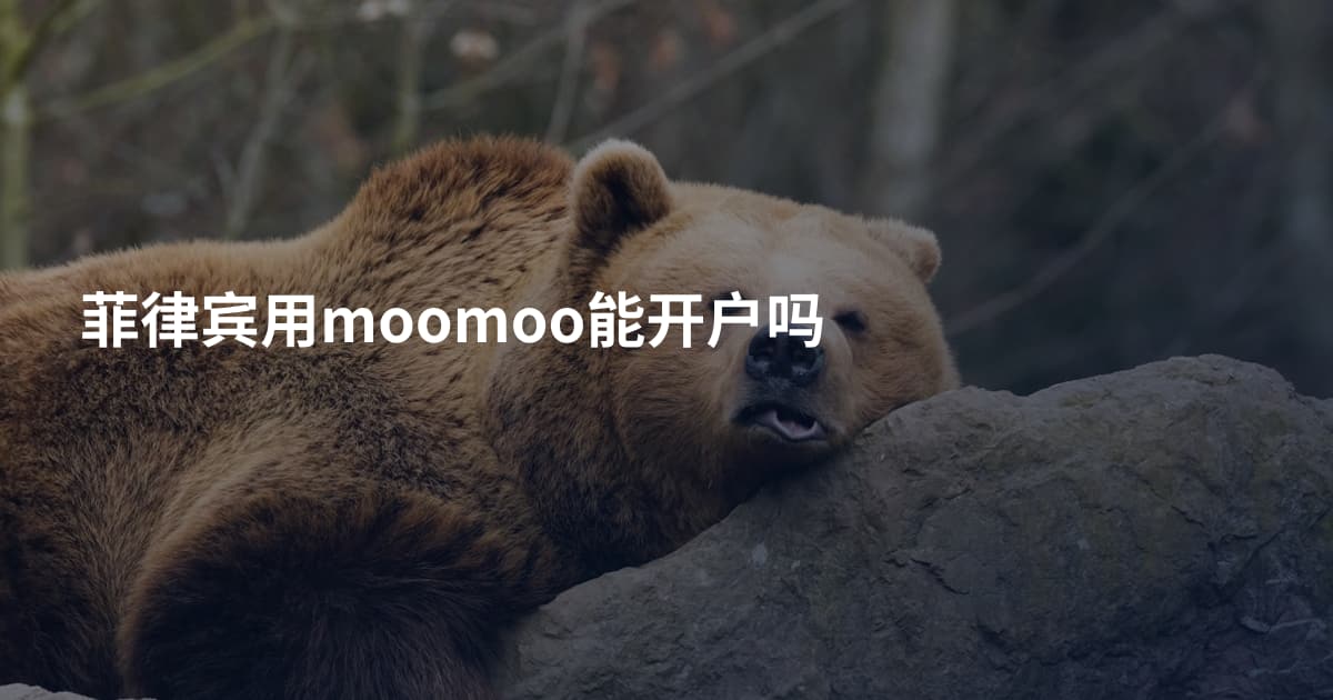 菲律宾用moomoo能开户吗