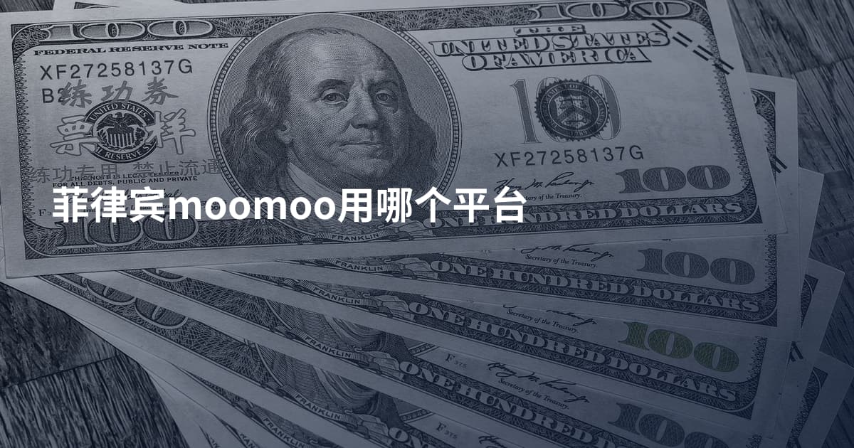 菲律宾moomoo用哪个平台