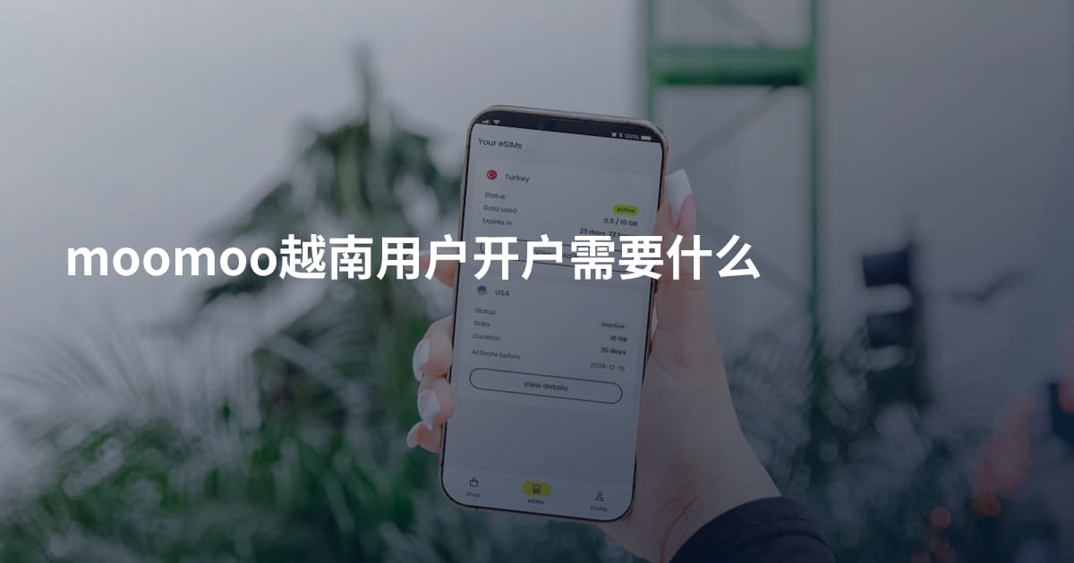 moomoo越南用户开户需要什么