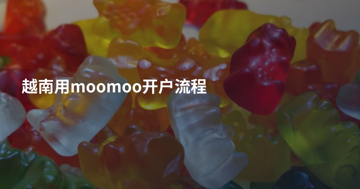 越南用moomoo开户流程