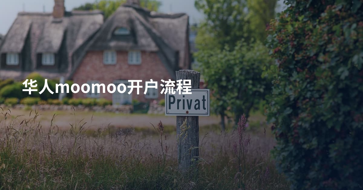 华人moomoo开户流程
