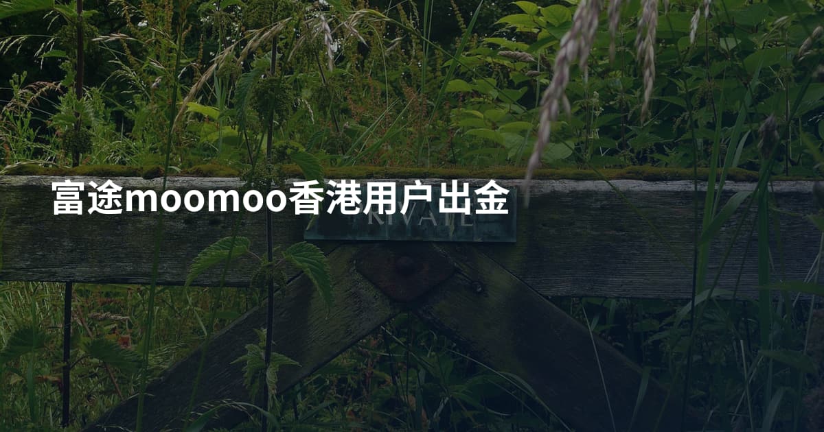 富途moomoo香港用户出金