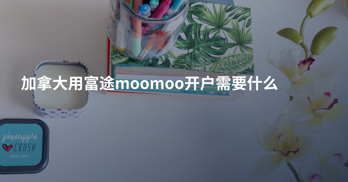 加拿大用富途moomoo开户需要什么