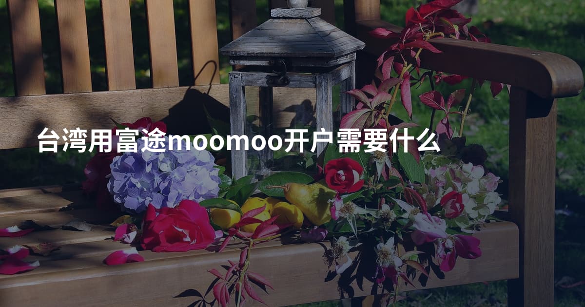 台湾用富途moomoo开户需要什么
