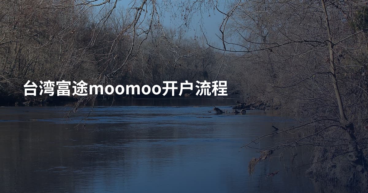 台湾富途moomoo开户流程
