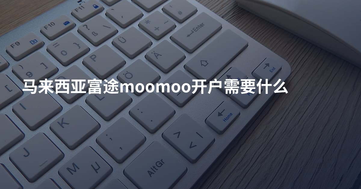 马来西亚富途moomoo开户需要什么