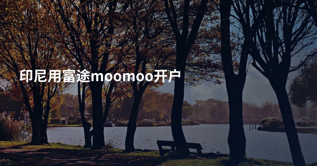 印尼用富途moomoo开户