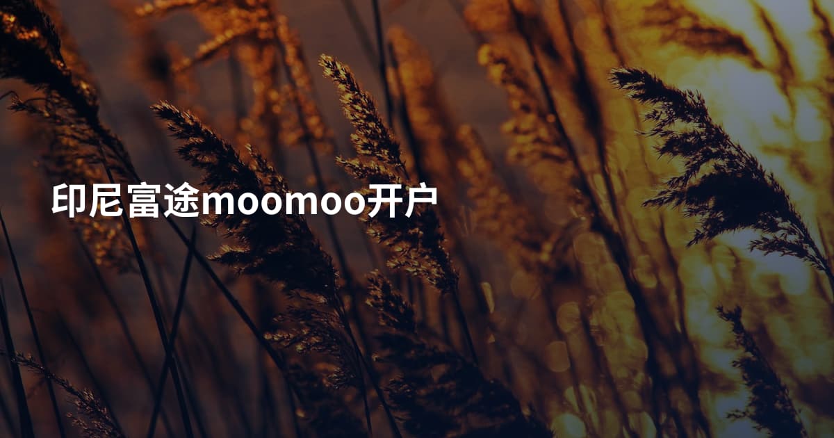 印尼富途moomoo开户