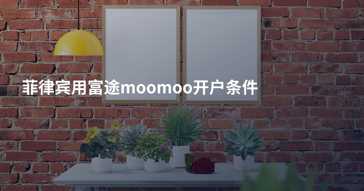 菲律宾用富途moomoo开户条件