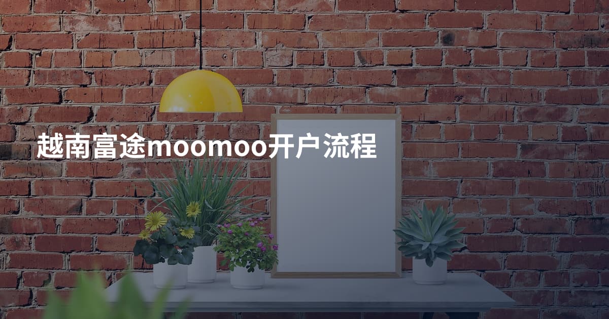越南富途moomoo开户流程