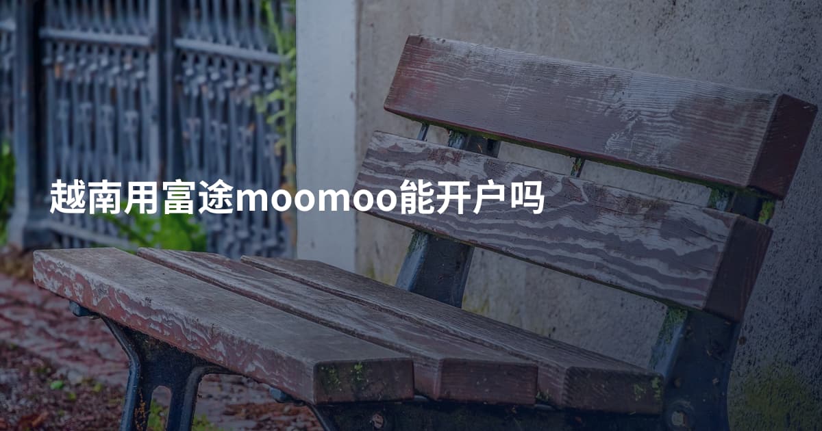 越南用富途moomoo能开户吗