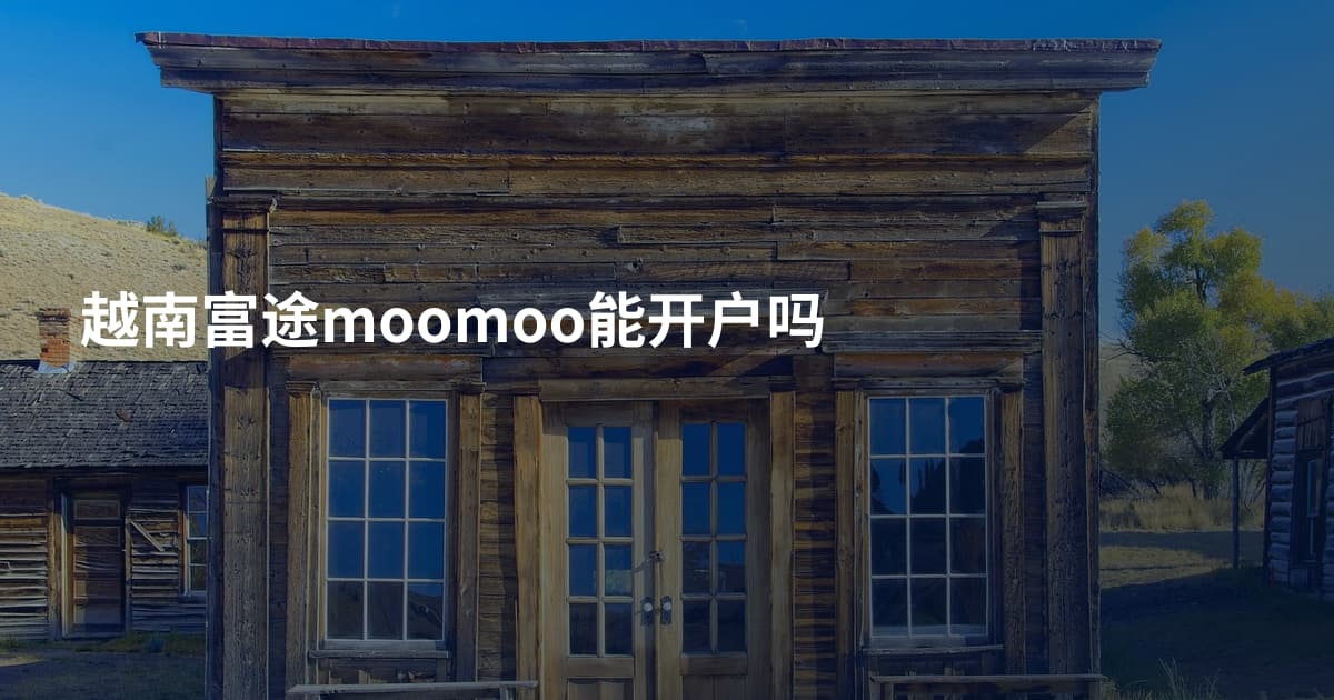 越南富途moomoo能开户吗