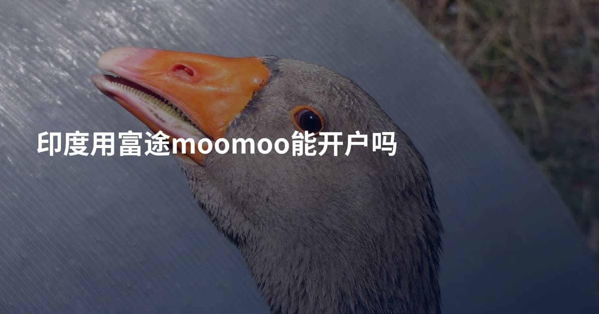 印度用富途moomoo能开户吗