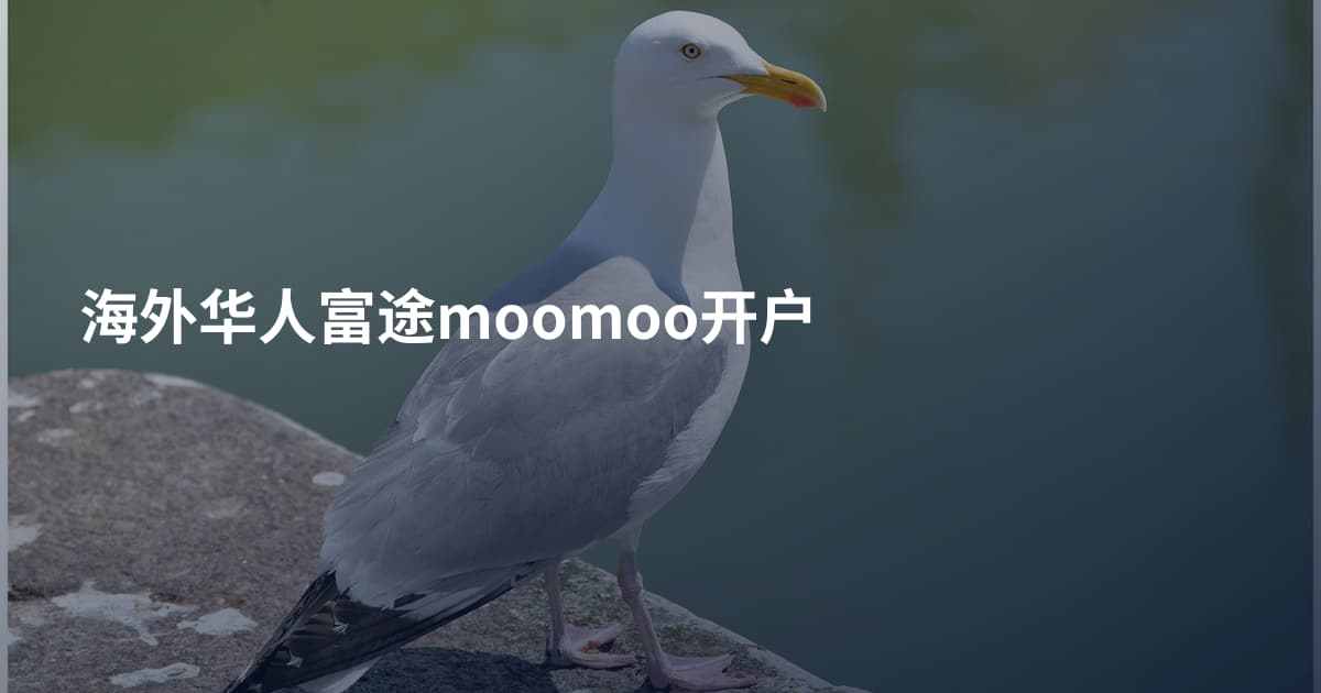 海外华人富途moomoo开户