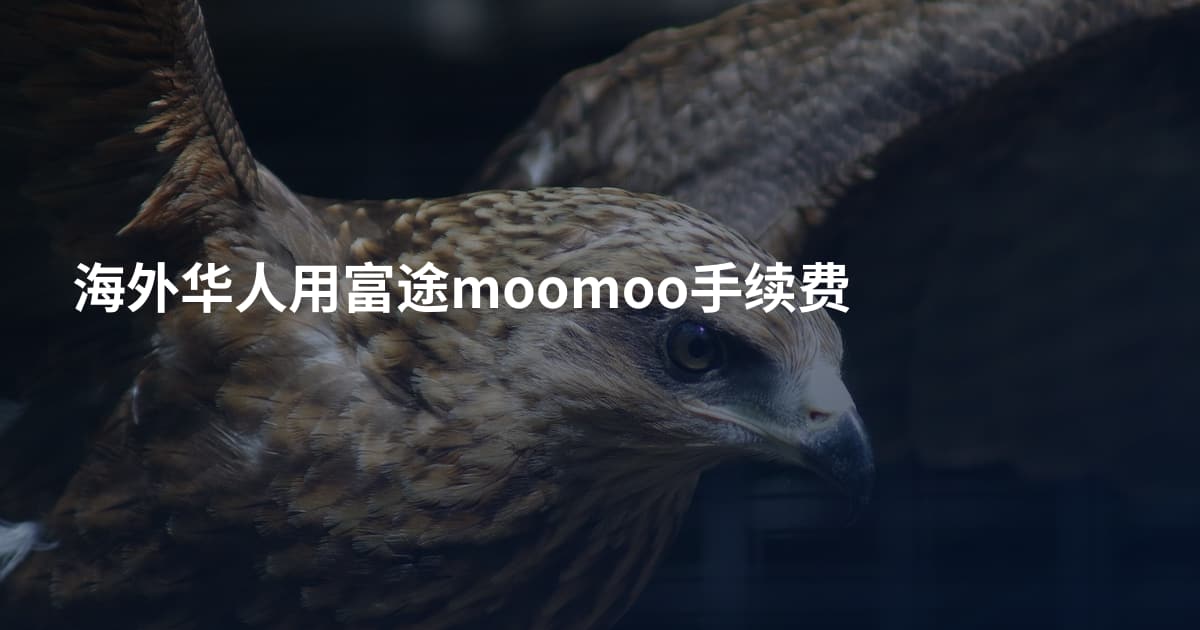 海外华人用富途moomoo手续费