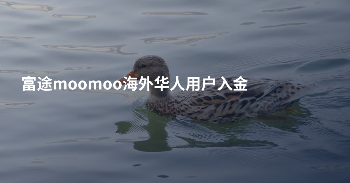 富途moomoo海外华人用户入金