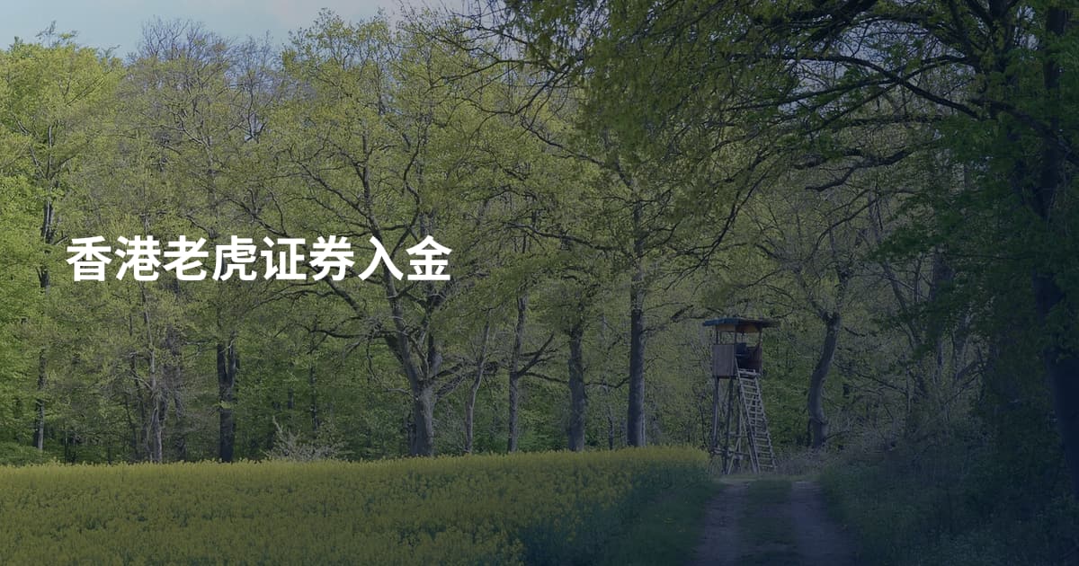 香港老虎证券入金
