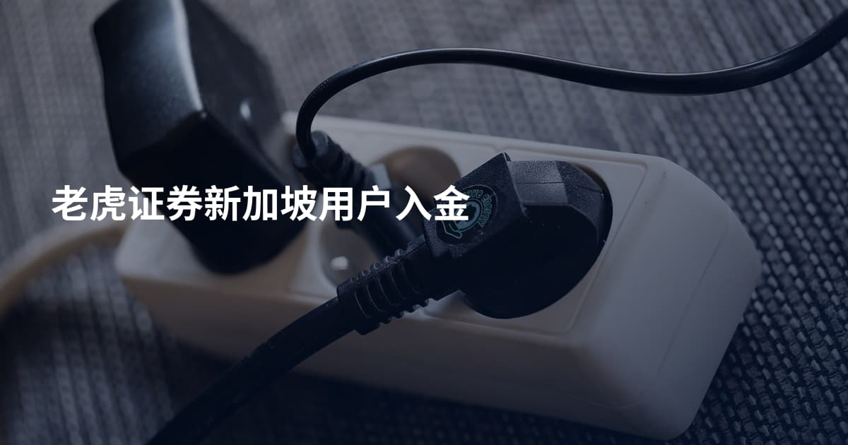 老虎证券新加坡用户入金