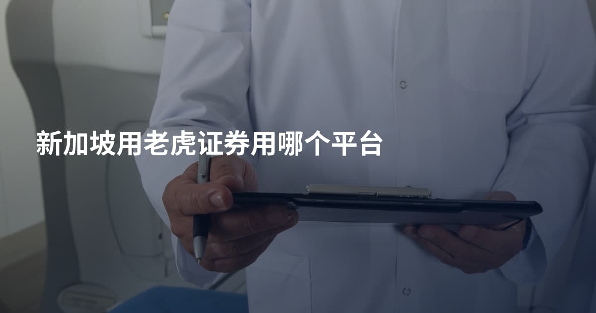 新加坡用老虎证券用哪个平台
