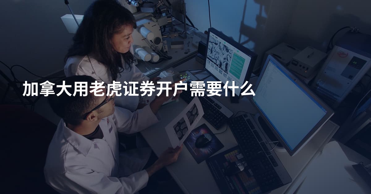 加拿大用老虎证券开户需要什么