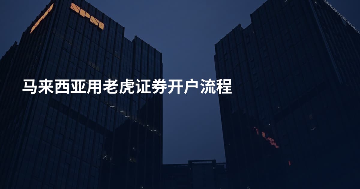 马来西亚用老虎证券开户流程