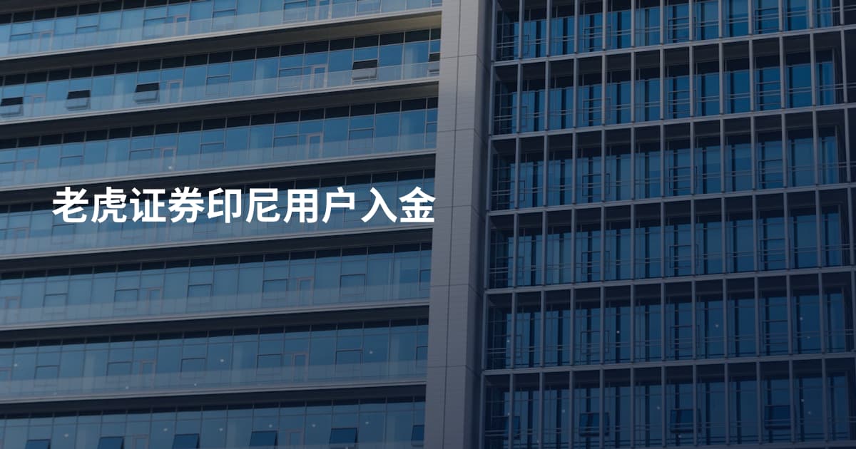 老虎证券印尼用户入金