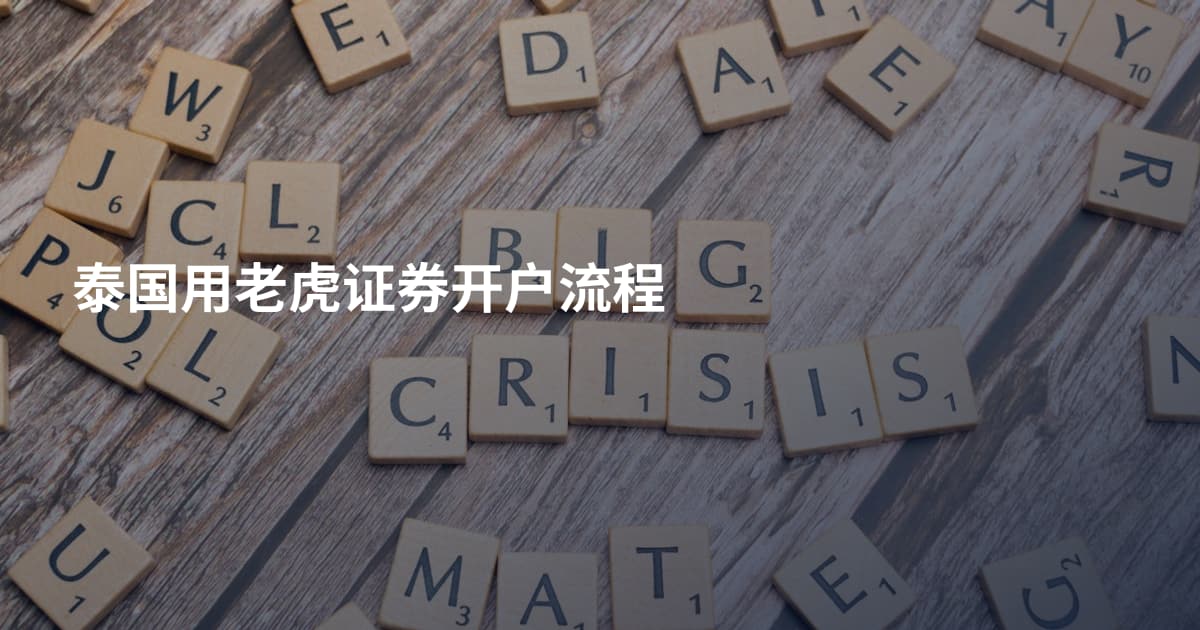 泰国用老虎证券开户流程