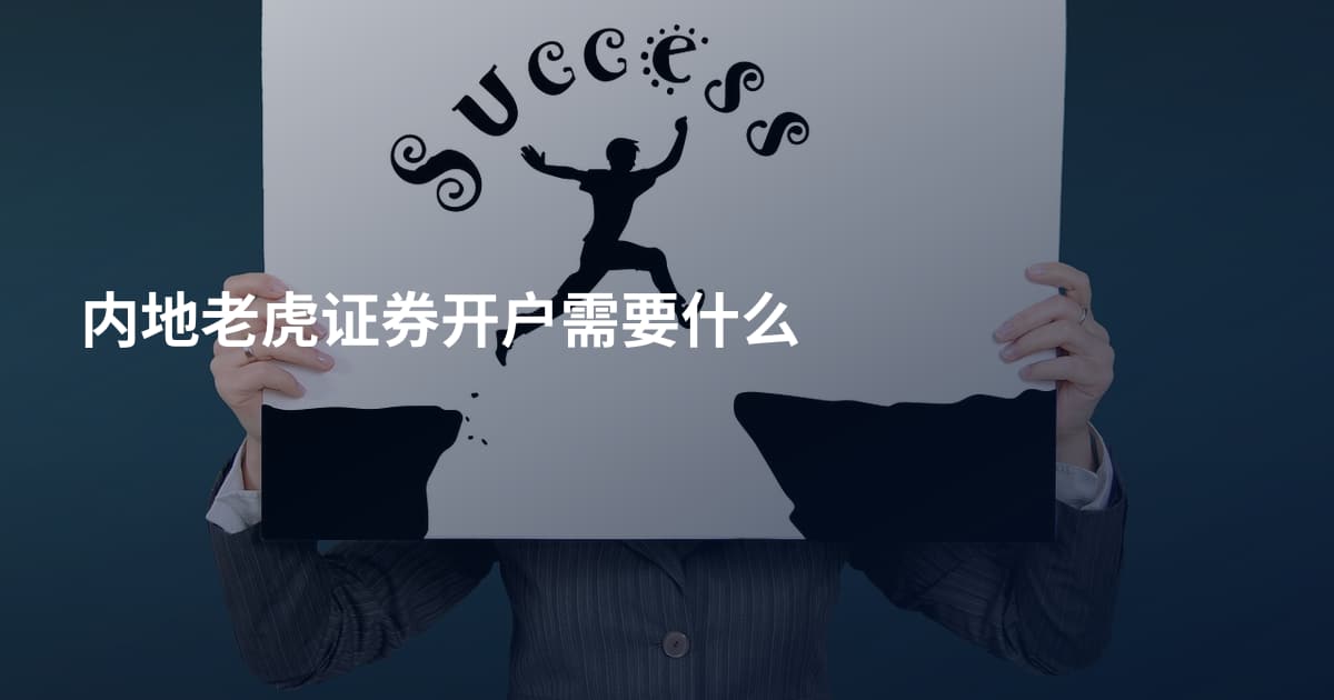 内地老虎证券开户需要什么