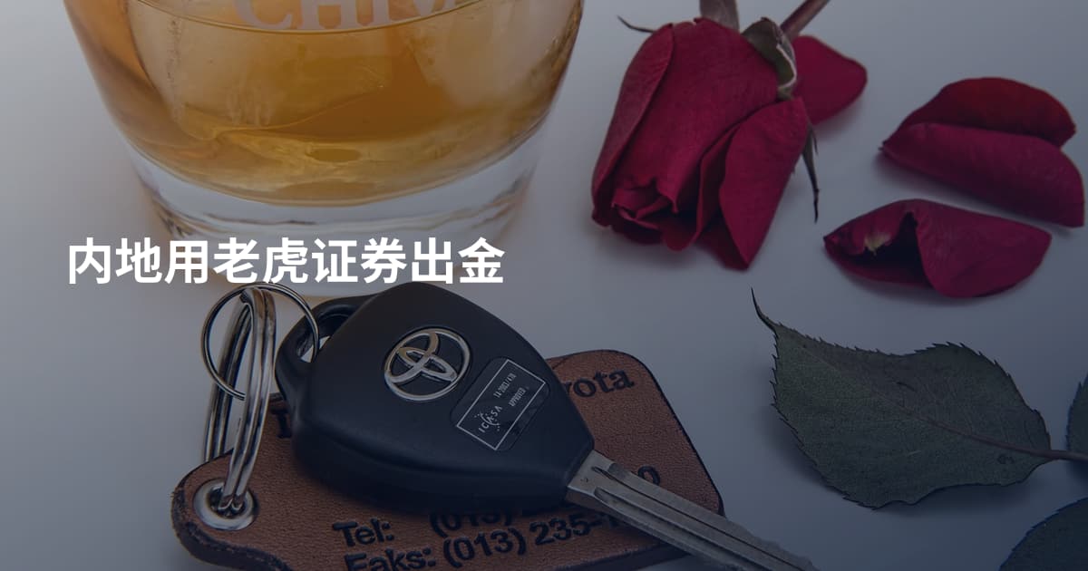 内地用老虎证券出金