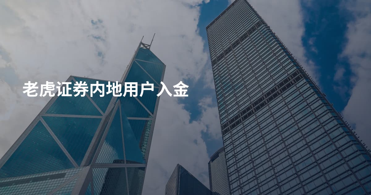 老虎证券内地用户入金