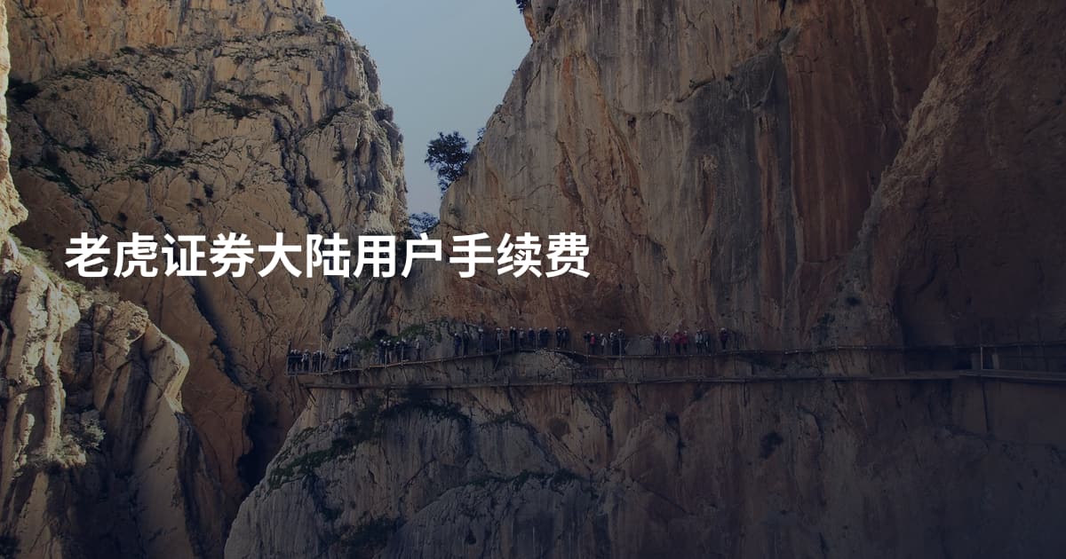 老虎证券大陆用户手续费