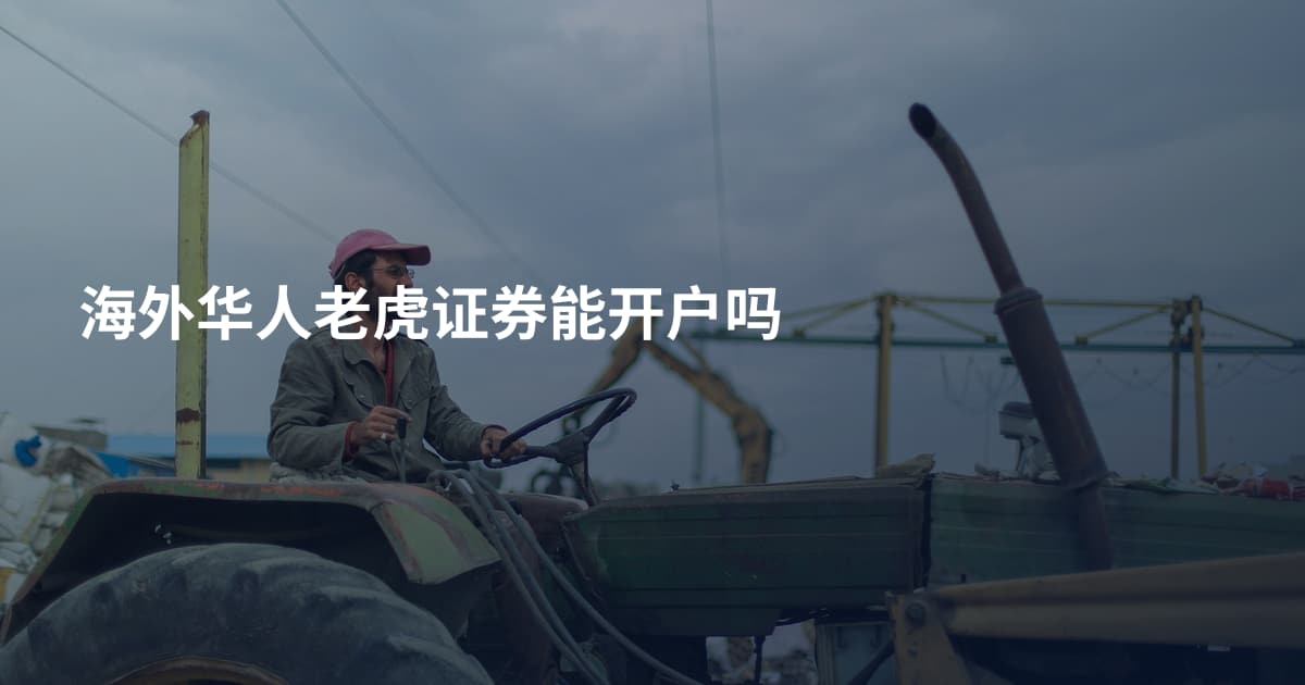 海外华人老虎证券能开户吗