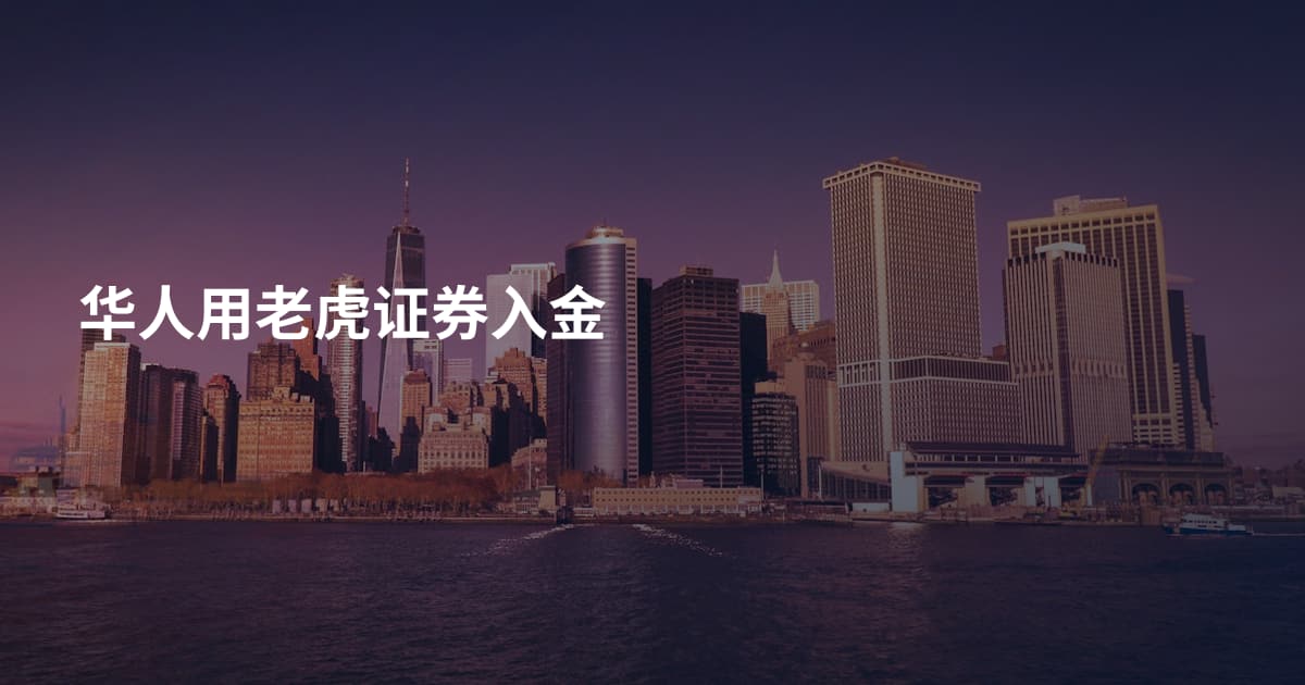华人用老虎证券入金