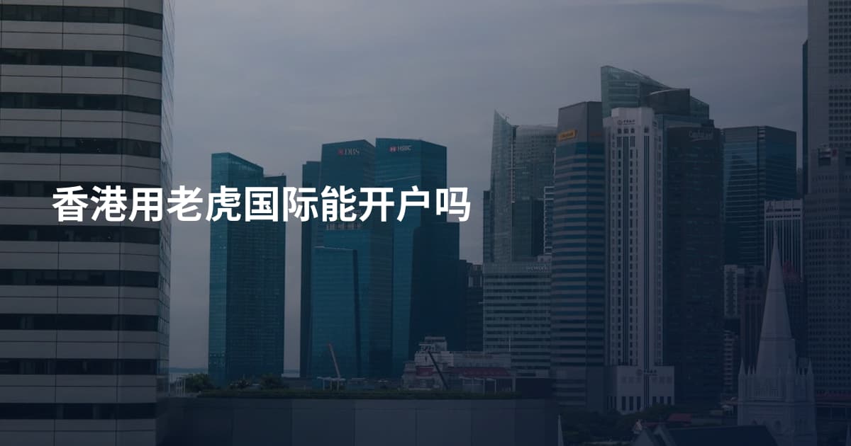 香港用老虎国际能开户吗