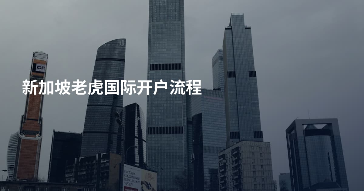 新加坡老虎国际开户流程