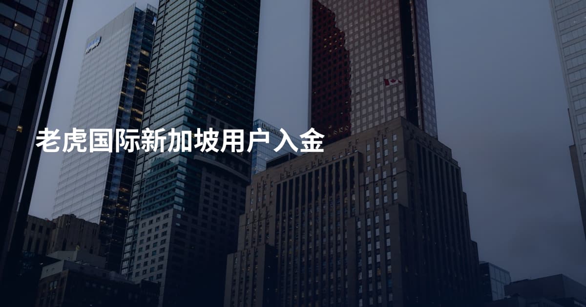 老虎国际新加坡用户入金