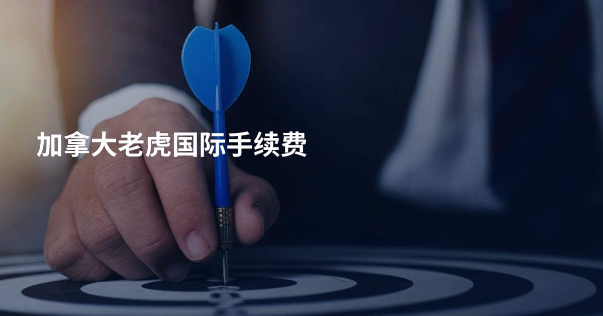 加拿大老虎国际手续费