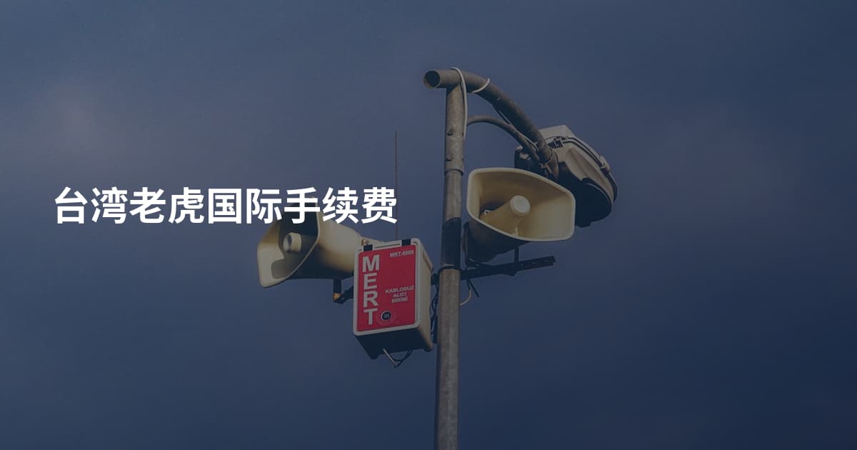 台湾老虎国际手续费