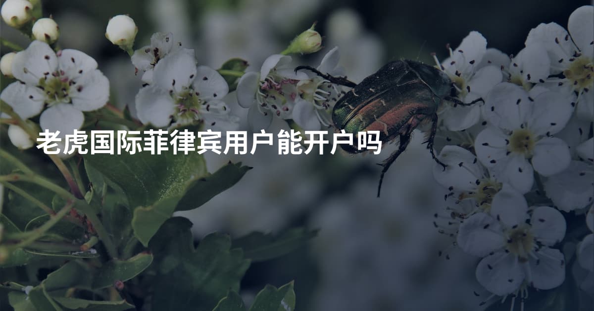 老虎国际菲律宾用户能开户吗