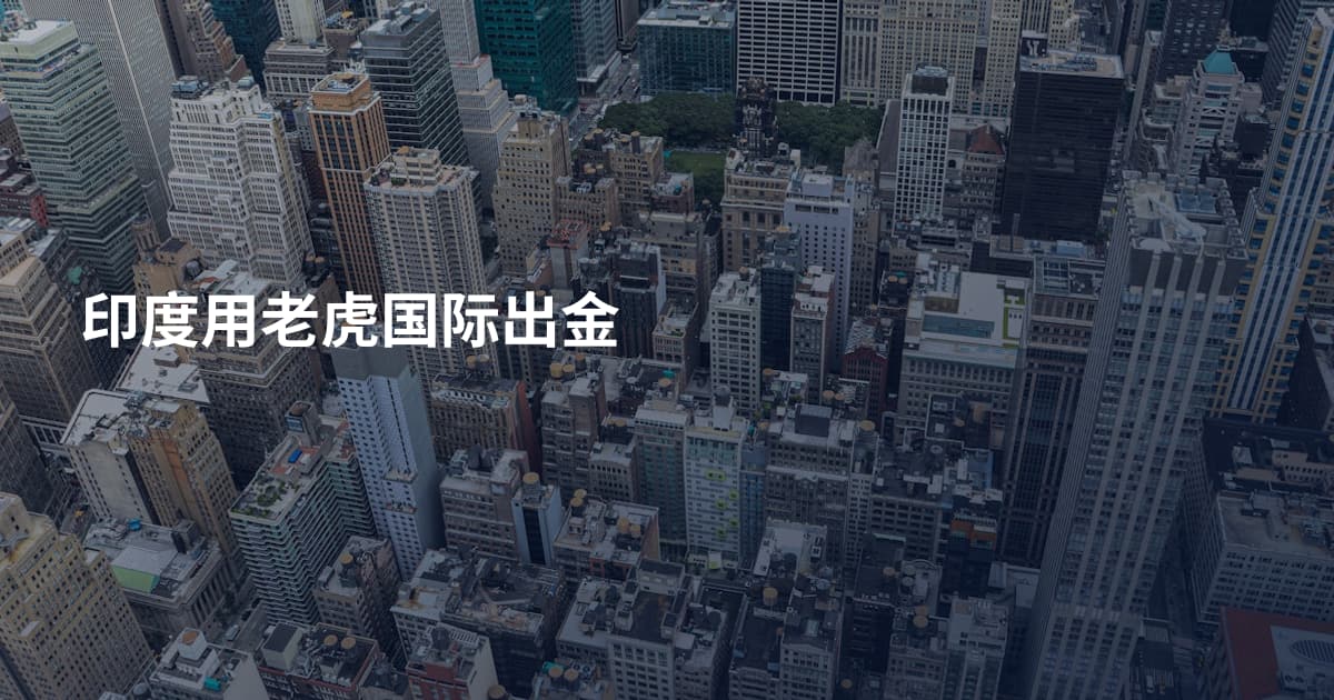 印度用老虎国际出金
