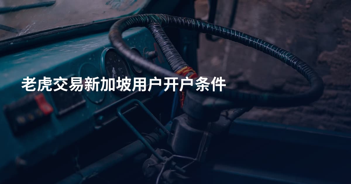 老虎交易新加坡用户开户条件