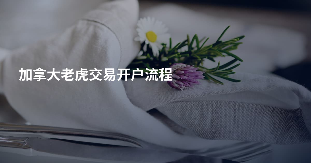 加拿大老虎交易开户流程
